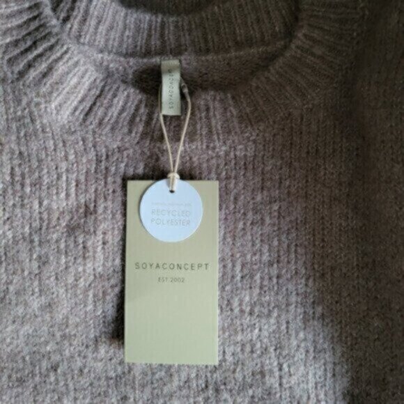 Soya Concept Oversized Crew Neck Knit Sweater  Sz Large NWT - Picture 7 of 11